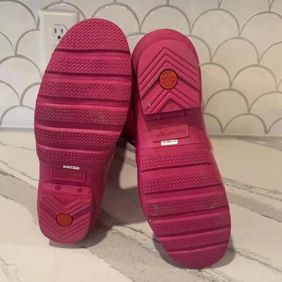 Hunter Fuchsia Tall Boots - Picture 3 of 4